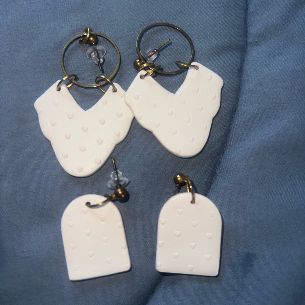 Clay earrings (11 pairs)